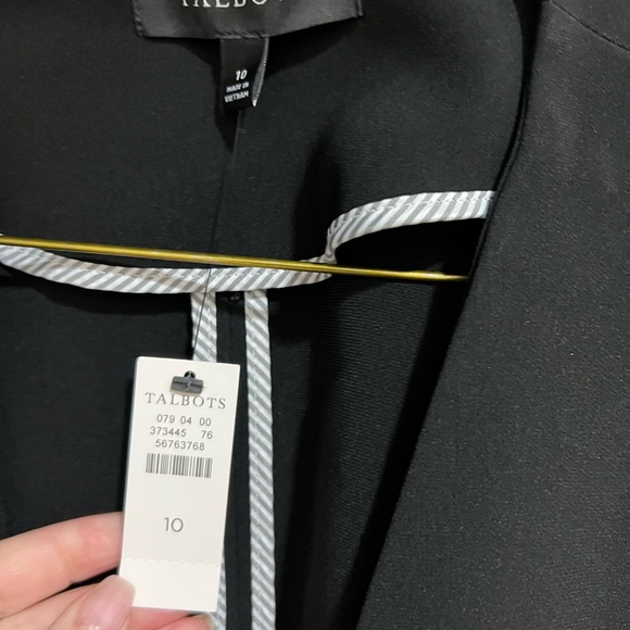 Talbots EASY TRAVEL COLLARLESS BLAZER - Picture 3 of 5